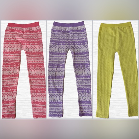 NWOT- Macy’s EPIC Threads Girls Brushed Fleece Leggings- Size Large - Picture 1 of 4